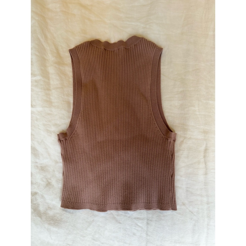 Aritzia Wilfred Ribbed Two Piece Dress in Mauve - Picture 4 of 7